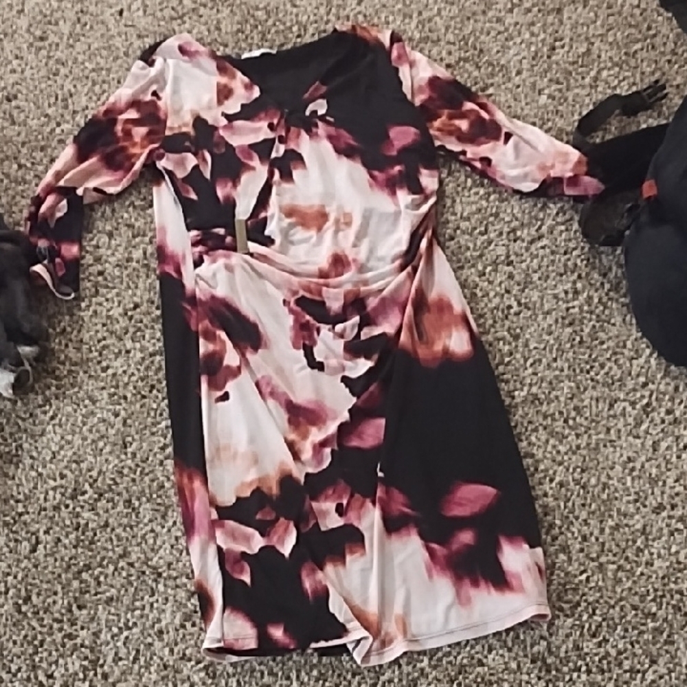 Elegant Black and Pink Women's Dress